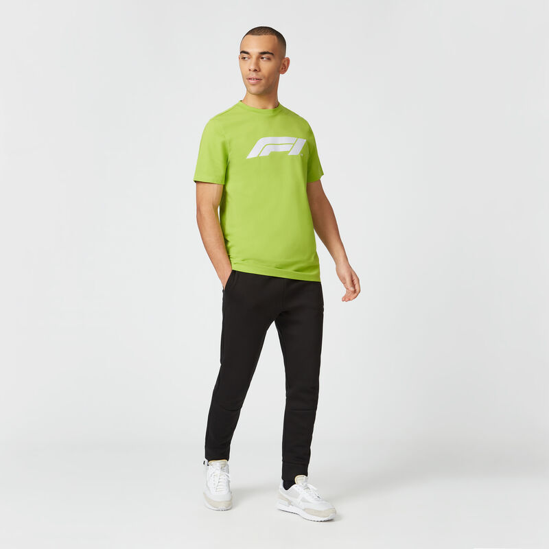 F1 FW MENS LARGE LOGO TEE - lime
